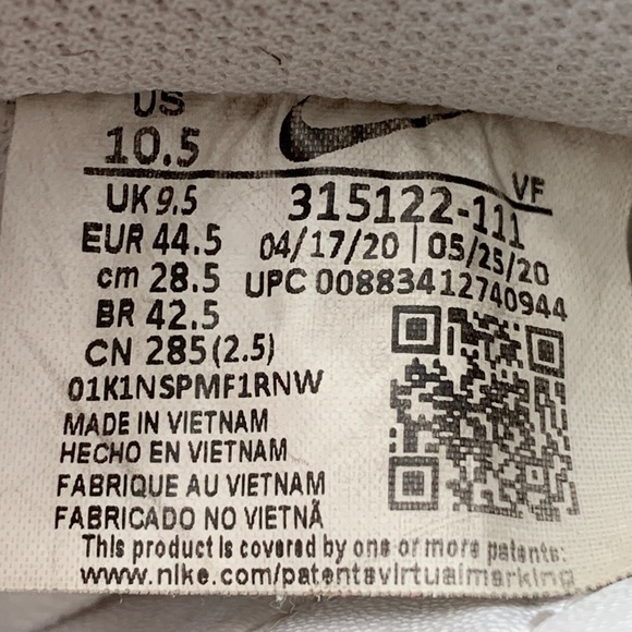 Nike Air Force 1s ‘07 Triple White Men’s Sz 10.5 - Picture 10 of 11